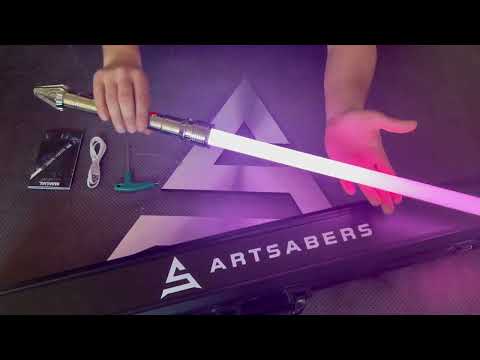 Plo Koon base lit lightsaber from ARTSABERS