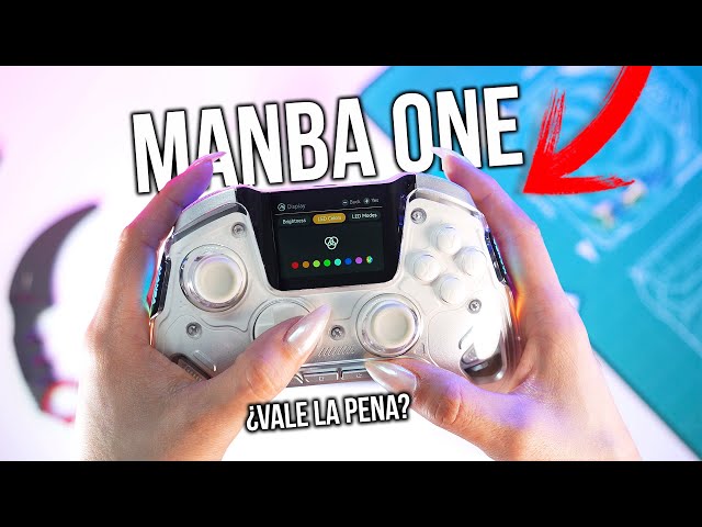 Vídeo relacionado con ManbaOne Pantalla Interactiva Controlador Inalámbrico para PC/Switch/iOS/Android,Efecto Hall Stick & Trigger,Iluminación RGB,Botones Remappable,1800mAh con Base de Carga (Blanco)