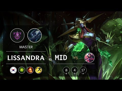 Lissandra Mid vs Irelia - KR Master Patch 9.15