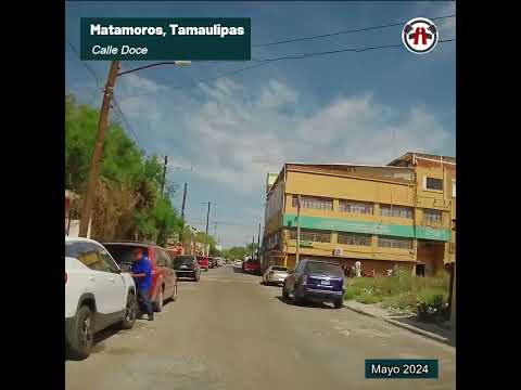 Calle Doce de Bustamante a Hidalgo. Matamoros, Tamaulipas. Shorts. 2024.