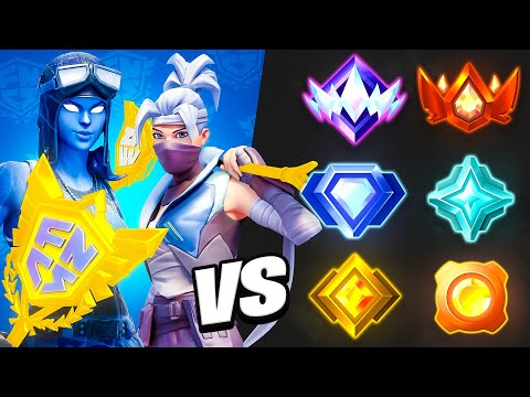 Pro Players Take On Every Rank in Fortnite | Epic Showdown