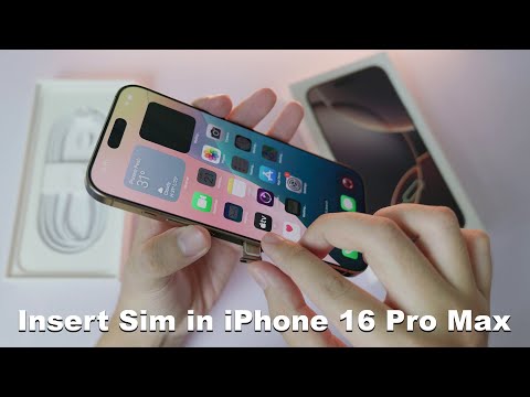 How to Insert SIM Card in iPhone 16 Pro / Pro Max