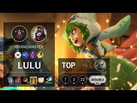Lulu Top vs Camille - KR Grandmaster Patch 10.22