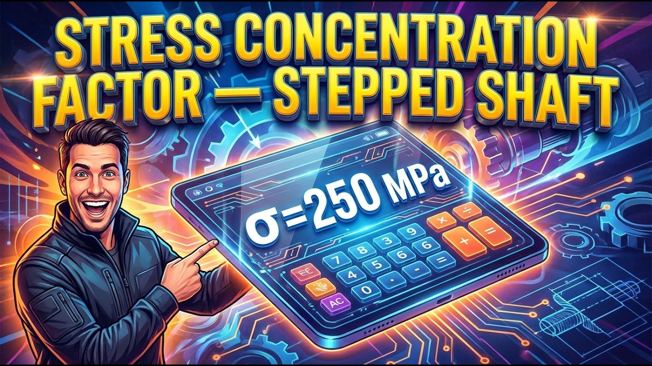 Stress Concentration Factor Calculator — Stepped Shaft