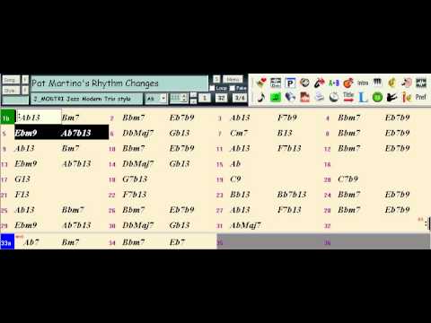 Jacobe - Pat Martino's Rhythm Changes in Ab from Band-in-a-box