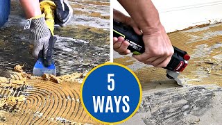 How to Remove Adhesive From Concrete Floors - 5 DIY Ways to Get Glue Off Concrete