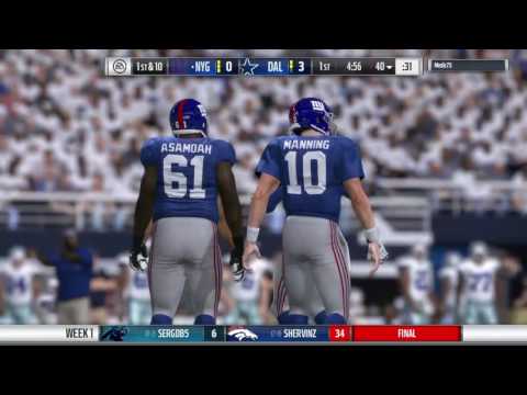 Cowboys vs. Giants SBS