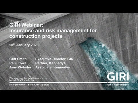 Webinar: Insurance and risk management for construction projects