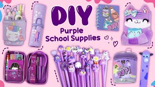 12 DIY Purple School Supplies - Amazing Purple Craft