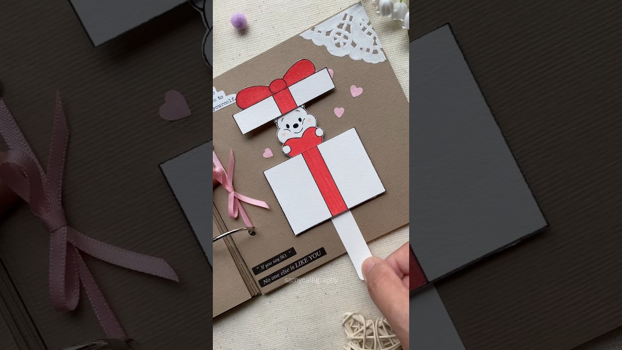 DIY Cute Scrapbook Page 12/20 ✨🩷#handcraftedcard