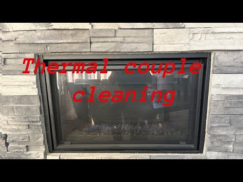 Gas Fire Place Thermal Couple cleaning