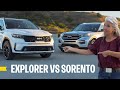 Kia Sorento Vs Ford Explorer Style Vs Substance