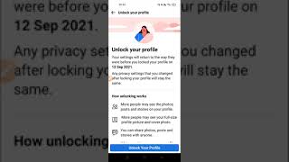 How To Unlock Facebook Profile Locking. #shorts #mrshivesh