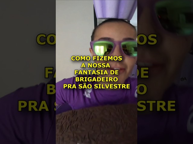 Fantasia de Brigadeiro, como fazer? #maniadecorrida #saosilvestre2024 #saosilvestre
