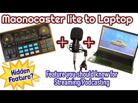 Maonocaster Lite to Laptop - Streaming or Podcasting Set Up- ENGLISH