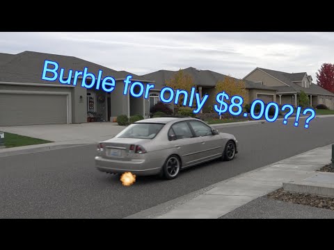 How to get Your Honda Civic to Crackle and Pop for Only $8!! | 02 Honda Civic Build Pt.28