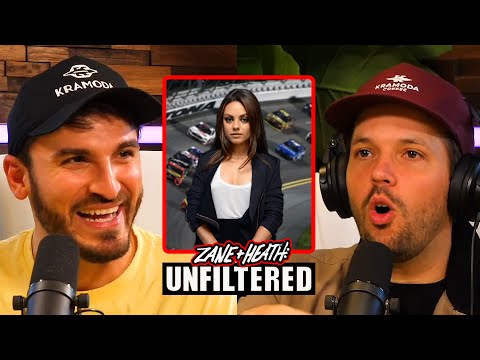 ZANE AND HEATH SAW MILA KUNIS AT A NASCAR EVENT