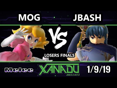 S@X 284 SSBM - MoG (Peach) Vs. JBash (Marth) Smash Melee Losers Finals