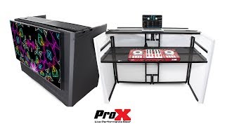 ProX XF-MESA MEDIA DJ Facade Table Station
