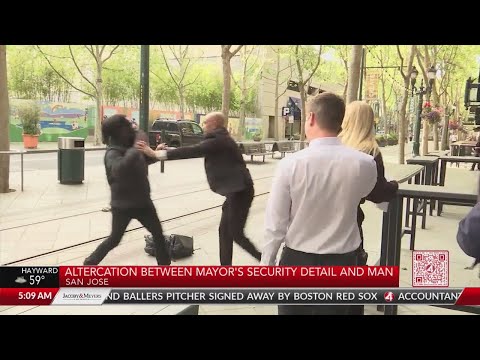 Man fights San Jose mayor's security detail