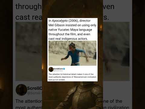 In Apocalypto (2006), director Mel Gibson insisted on using only native Yucatec Maya language