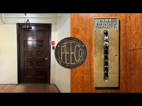 AMAZING Vintage Gated Pacific Traction Elevator - Redwood City, CA