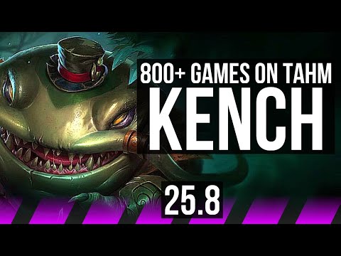 TAHM KENCH & Tristana vs YUUMI & Xayah (SUP) | 800+ games | KR Diamond | 25.8