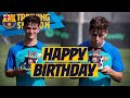 TEAMMATES CONGRATULATE GAVI ON HIS 18TH BIRTHDAY ?