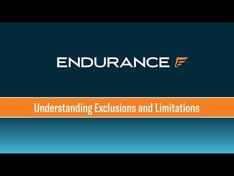 Exclusions and Limitations