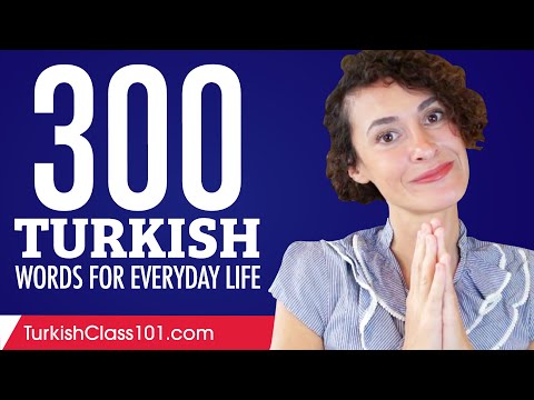300 Turkish Words for Everyday Life - Basic Vocabulary #15