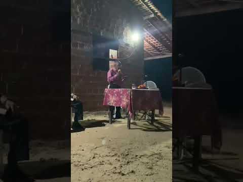 pastor Antonio  no culto au ar livre  na igreja F.A.P.R povoado pindoba 1distrito Caxias ma