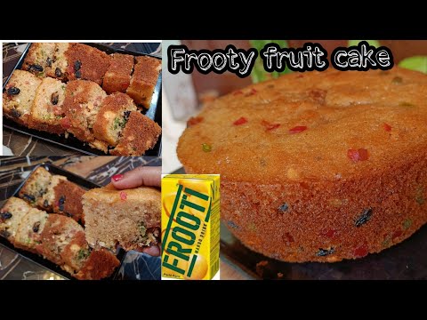 Christmas me banaye,*Frooti fruit cake*!! Fruit cake recipe in different style!! Easy & soft cake