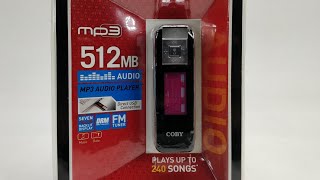 Coby MP3 Player 512MB With FM Tuner And Voice Recorder | Model MP-C856