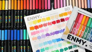 2 out of 3 ain't bad: ENMY Acrylic Brush Marker, Glitter Pen & Cotton Marker Paper Review
