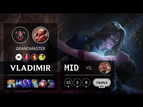 Vladimir Mid vs Qiyana - KR Grandmaster Patch 10.25b