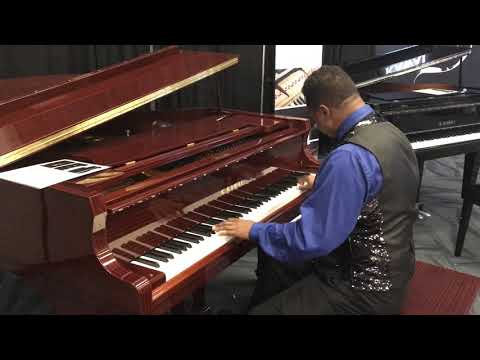 Kris Nicholson test drives another Kawai grand piano at NAMM 2020 video 2