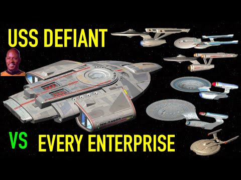 USS Defiant VS Every Enterprise - Star Trek Starship Battles