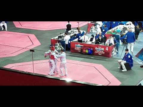 Jang Jun (Korea) Blue VS Adrian Vicente (Spain) Seniors Male -58kg Finals