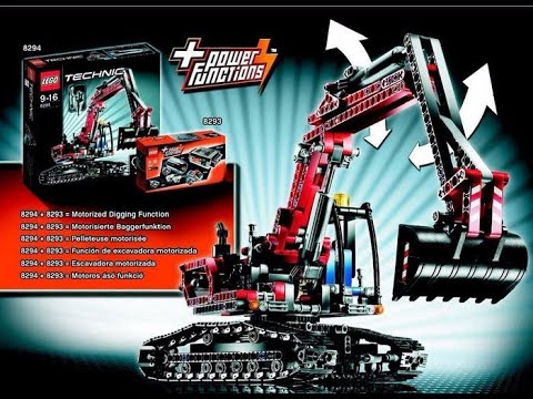 Lego Technic Excavator with power functions upgrade, set 8294 review