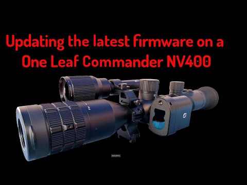 Updating the latest firmware on a One Leaf Commander NV400