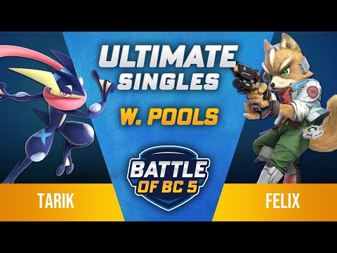 Tarik (Greninja) vs Felix (Fox) - Ultimate Singles Losers Top 32 - Battle of BC 5