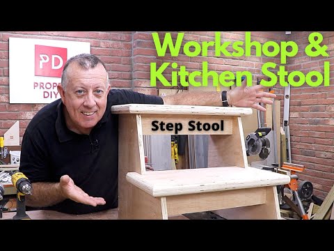 Workshop and Kitchen Step Stool