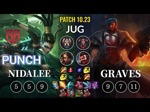 SB Punch Nidalee vs Graves Jungle - KR Patch 10.23