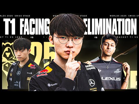T1 FACING ELIMINATION AT WORLDS - 100T VS T1 WORLDS 2025 SWISS STAGE