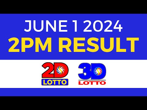 2pm Lotto Result Today June 1 2024 PCSO Swertres Ez2
