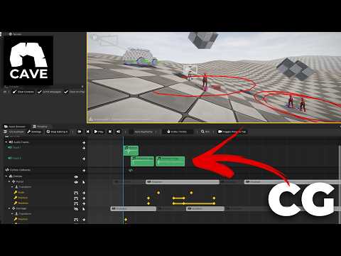 New TIMELINE EDITOR for Cave Engine | Game Cutscenes Making 🔥