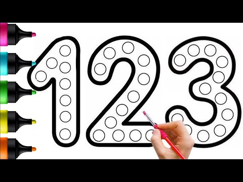 Let's Learn Numbers Together: Drawing, Painting and Coloring for Toddlers