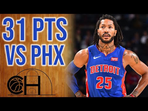 Derrick Rose 31 Points as a Piston⚡| EFFORTLESS! | 2019-20 Season | Detroit Highlights vs Suns