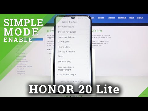 Honor 20 Lite - Enable Easy Mode