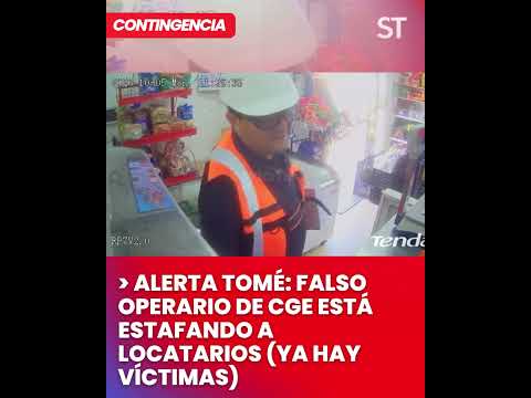🚨 Falso operario de CGE estafa a locales en Tomé (¡CUIDADO!)